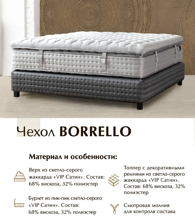 Чехол Borrello для матраса Materlux Mortirolo